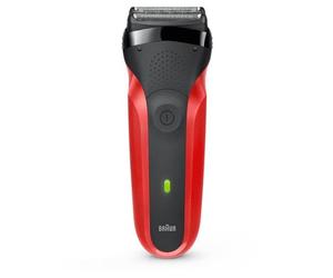 Braun Series 3 300s Afeitadora Eléctrica Negra/Roja