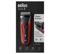 Braun Series 3 300s Rasoir à grille Tondeuse Noir, Rouge