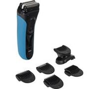 Braun Rasoir électrique homme Series 3 3010BT – Bleu, étanche, micro-peigne, 5 sabots