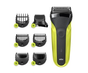 Braun Series 3 81702942 rasoir pour homme Rasoir à grille Tondeuse Noir, Vert