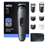Braun Kit de soins personnels Séries 3 – 8 en 1, lame extrêmement tranchante, 14 réglages, 50 min