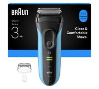 Braun Series 3+, Rasoir Électrique, Tondeuse de Précision, Pour Peau Sèche Ou Mouillée, 3040S, Bleu