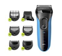 Braun Series 3 Shave&Style 3010BT Rasoir à grille Tondeuse Noir, Bleu