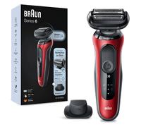 Braun Series 6 61-R1200s Rasoir à grille Tondeuse Noir, Rouge