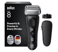 Braun Series 8 8510s Rasoir Électrique Pour Homme, 4 Éléments De Rasage, Tondeuse De Précision Intégrée, Base De Recharge, Étanche, 60 Minutes D’Autonomie, Fabriqué En Allemagne, Noir