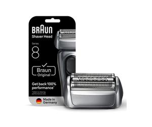 Braun Series 8 - Tête de rasage 83M Noire/Inox - 1 Tête - Durée 18 mois - 3 Lames - Compatibilité Series 8 - Réf: 879743