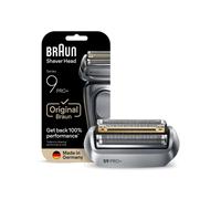 Braun Series 9 96M Tête de rasage - 1 Tête, Noir/Acier Inoxydable - Remplacement 18 mois, 3 Lames - Compatibilité Series 9+ Pro