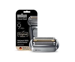 Braun Series 9 96M Tête de rasage - 1 Tête, Noir/Acier Inoxydable - Remplacement 18 mois, 3 Lames - Compatibilité Series 9+ Pro