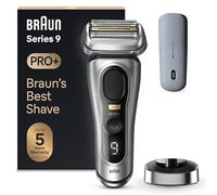 Braun Series 9 PRO+ 9527s, Rasoir Électrique Pour Homme, 5 Éléments De Rasage, Tondeuse De Précision Intégrée, Étui PowerCase, Étanche, 60 Min D'autonomie, Fabriqué En Allemagne, Argent