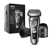 Braun Series 9 Pro Rasoir Électrique Homme Barbe, Noir/Argenté, Tête 4+1 Avec Tondeuse Prolift, Centre Smartcare 5-En-1, Rasoir Électrique Batterie De 60 Minutes, 9466Cc