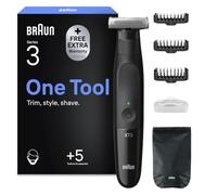 Braun Series X, tondeuse à barbe électrique hybride et rasoir pour le corps, lame 4D, SkinShield, étanche, sans fil, XT5200