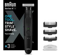 Braun Series X Tondeuse à barbe et rasoir électrique hybride pour hommes 4D Blade SkinShield Waterproof Wireless XT3100