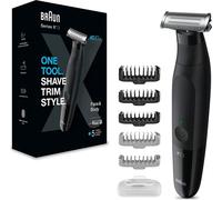 Braun Series X Tondeuse à barbe tout-en-un / Tondeuse corps / Rasoir électrique homme / Tondeuse à cheveux, 5 sabots, pour barbe de 3 jours, cheveux, corps & parties intimes, cadeau homme, XT3200