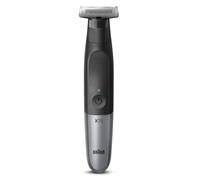 Braun Series XT5 Tondeuse hybride à une lame pour barbe et chaume, rasoir électrique pour homme, toiletteur corporel pour manscaping avec pochette de voyage, cadeaux pour homme, XT5200, rasoir noir