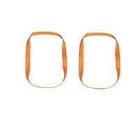 Braun Set de 2 sangles pour moto formant une boucle de 1 m de circonférence et de 25 cm de diamètre (Orange)