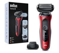 Braun Series 6 61-R1200s Rasoir à grille Tondeuse Noir, Rouge