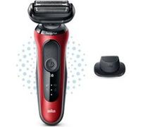 Braun Series 6 61-R1200s Rasoir à grille Tondeuse Noir, Rouge