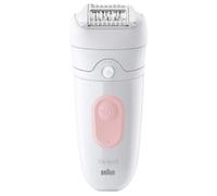 Épilateur électrique sans fil - BRAUN - SILK EPIL 5-000 - Étanche - 2 vitesses - Rose / Blanc