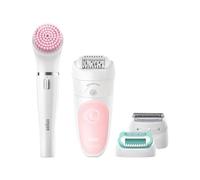 Braun Silk-Épil 5 875 Beauty Set - Épilateur - Sans Fil - Rose Flamant - Avec Brosse Nettoyante Pour Le Visage Facespa