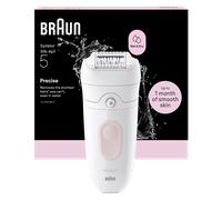 Braun Épilateur Silk-épil 5 SE5-000 – humide et sec, rouleau de massage, capuchon tondeuse – Rose