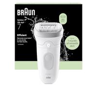Braun Silk·épil 7, Épilateur à Tête Large Pour L'Épilation Facile, Humide Et Sec, Peau Lisse Longue Durée, 7-000, Argent