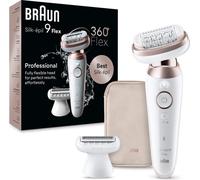 Braun Silk-épil 9 Flex 9-030 3D 40 pince(s) Rose, Blanc