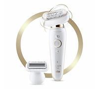Braun Silk-épil 9 Flex 9-002 Épilateur avec tête flexible pour une épilation plus facile Blanc/doré