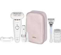 Braun Silk-épil 9 Flex Beauty Set Epilateur pour femmes avec tête flexible Epilation sans fil avec brosse FaceSpa Mini épilateur 9-105 ALT 9004