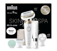 Braun Silk-épil 9 Flex SkinSpa 9-481 3D Or, Blanc