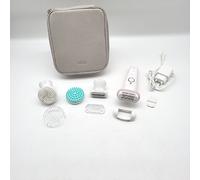 Braun Silk-épil 9 SkinSpa Set All-in-One, épilateur féminin / épilateur pour une épilation de longue durée, rasoir féminin, tête de rasage, tête de massage, 9-080, blanc/rose