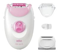 Braun Silk-épil Serie 3 SE3-031 Depiladora Eléctrica con Cabezales Recargable Rosa