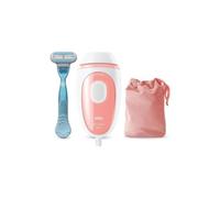 Braun Silk·expert Mini PL1014, Épilateur À Lumière Pulsée, Épilation Semi-Définitive, Alternative Au Laser Pour Jusqu'à 1 An De Peau Douce, Format Compact Blanc/Rose, Avec Pochette De Voyage
