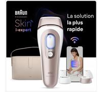 Braun Skin i·expert, Épilateur À Lumière Pulsée Intelligent, Épilation À Domicile, Alternative Au Laser, Avec Application, Vanity, Rasoir Venus, 4 Têtes Intelligentes, 1,5 an De Peau Douce, PL7387