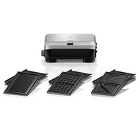Braun SM5038 Appareil à sandwichs, 2 triangles, surface antiadhésive, nettoyage facile, poignée isolante, couleur noire