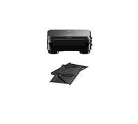 Braun SnackMaker 5 SM5000 Appareil à croque-monsieur avec plaques sandwich amovibles en fonte d'aluminium et plaques lavables au lave-vaisselle 800 W Noir