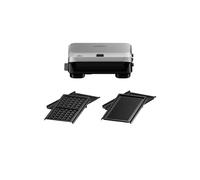 Braun SnackMaker 5 SM5006 Grille-pain avec plaques pour grill et gaufre, gaufre Maker avec plaques en fonte d'aluminium, plaques amovibles et plateau de collecte pour lave-vaisselle, 800 W, argent
