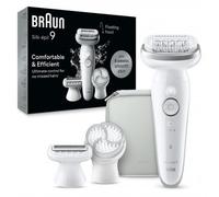 Braun Soie Epil 9 SES9061 Blanc Épilateur Mouillé And Imperméable 2 Vitesse Avec