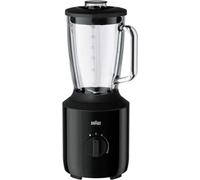 Braun Powerblend 3 1,5 L Mélangeur de Table Noir 800 W Powerblend 3, Mélangeur de Table, 1,5 L, Fonction d'impulsion, Pileur de Glace, 0,85 m, 800 W