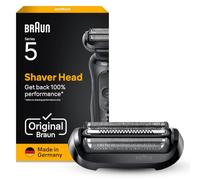 Braun Tête De Rasoir Electrique Homme Series 5 54B Originale, Remplacement De La Grille pour Rasage De Près, Lames Flexibles, Elément De Rechange Officiel pour Rasoirs 50, 51, 52