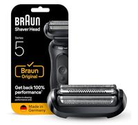 Braun Tête De Rasoir Electrique Homme Series 5 54B Originale, Remplacement De La Grille pour Rasage De Près, Lames Flexibles, Elément De Rechange Officiel pour Rasoirs 50, 51, 52