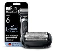 Braun Tête de rechange pour rasoir électrique série 6 avec protège-peau sensible, fixez facilement votre tête de rasoir, compatible avec les rasoirs de nouvelle génération Series 6, 64B, noir