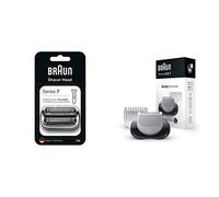Braun Tête de rechange pour rasoir électrique Series 7, fixez facilement votre nouvelle tête de rasoir, argent & EasyClick Accessoire pour Tondeuse Spéciale Corps et Rasoir Électrique Series 5, 6 Et 7