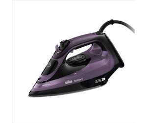 Braun TexStyle 9 SI9661VI Fer à repasser à vapeur avec technologie FreeGlide 3D, fer vertical, fonction anti-gouttage, réservoir de 330 ml, 260 g/min, 3200 W, violet