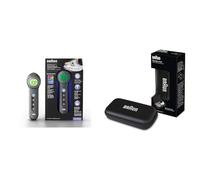 Braun Thermomètre Braun BNT400B sans Contact avec Technologie Age Precision & BIT000CBEU Boitier de protection pour thermometre