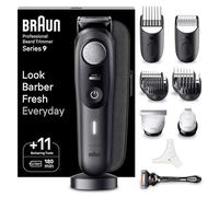 Braun Tondeuse À Barbe Professionnelle Series 9 BT9441, Tondeuse À Barbe Électrique, Avec ProBlade, Outils Professionnels, Base De Recharge, Étui De Voyage, 180 Minutes D'autonomie, Étanche