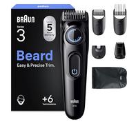 Braun Tondeuse Barbe Homme Series 3 BT3565, Noire - Etanche, Batterie Rechargeable, 40 Longueurs, Lame Ultra Affutée, sans Fil, Coffret avec +6 Outils de Barbier, Etui