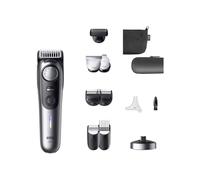 Braun Tondeuse barbe série 9, +12 ustensiles de barbier, mode Power Boost et lame ProBlade fiable, 180 min, effet d'ombrage, bouton de réglage PrecisionWheel et verrouillage, BT9560, Chrome