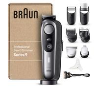 Braun Tondeuse À Barbe Professionnelle Series 9 BT9440, Avec La Lame La Plus Affûtée De Braun Et Un Sabot De Précision, 40 Réglages De Longueurs, Étanche, Étui De Voyage, Rechargeable