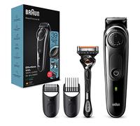 Tondeuse Homme Beard Trimmer 5 BT5342 pour Visage Cheveux Lames Aiguisées Métal Noir Gris