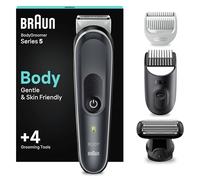 Braun Tondeuse Pour Le Corps Series 5, Pour Homme, Torse, Aisselles, Aine, Styling Et Plus, Avec 2 Sabots Pour Zones sensibles, Tête de rasage de près, Étanche, 100 Min D'autonomie, 5370